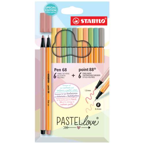 STABILO® | PASTELlove® — 6 + 6-set 