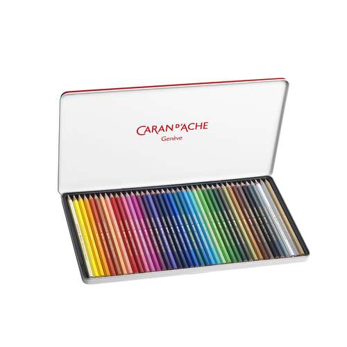 Crayons aquarellables - Boite de 12 - Carand'Ache - pas cher