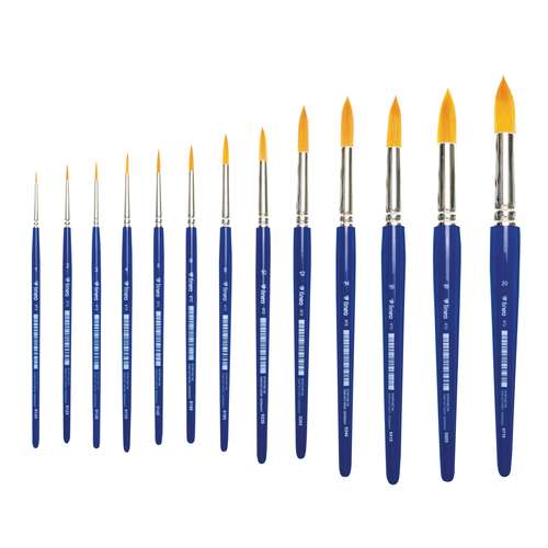 lineo | Serie 672 hobbypenseel ○ rond — synthetisch haar 