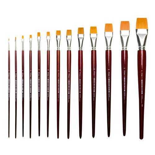 lineo | Serie 393 penseel ○ plat — Toray synthetisch haar 