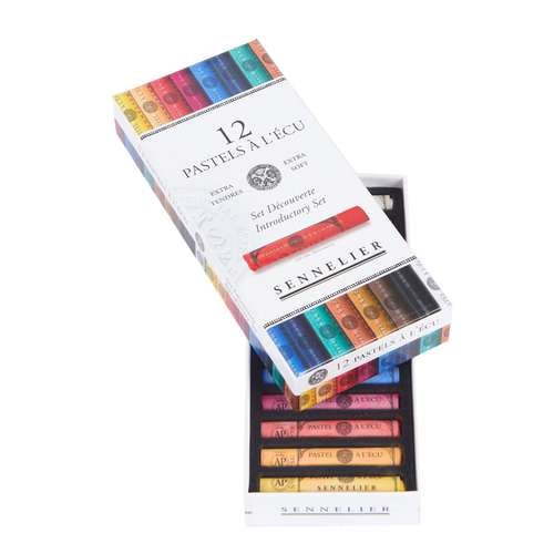 Coffret de pastels à l'ecu 
