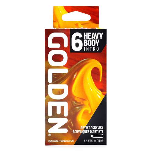 GOLDEN® | HEAVY BODY acrylverf — 6-set INTRO 