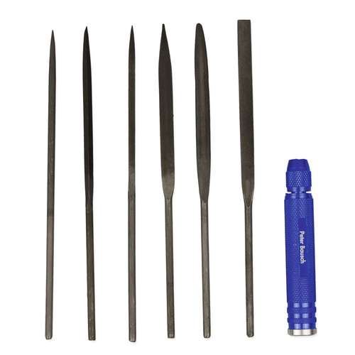Pebaro | Needle files with aluminium handle 