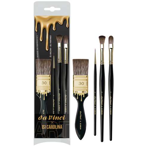Set de pinceaux huile édition da Vinci Isi Carolina 