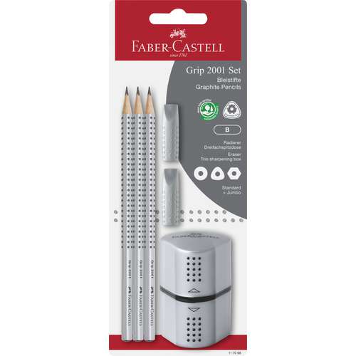 Set de 6 crayons Grip 2001 Faber Castell 