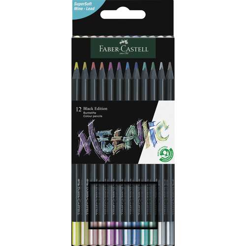 Crayons de couleur Black Edition Faber Castell 