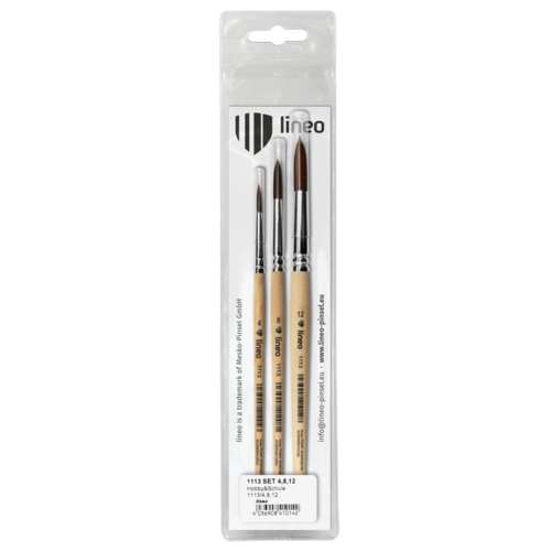 Lot de 3 pinceaux série 1113 Lineo 