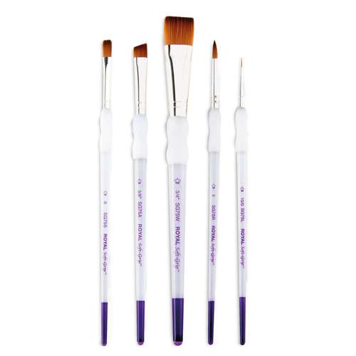 Set L de 5 pinceaux Soft Grip Royal & Langnickel 
