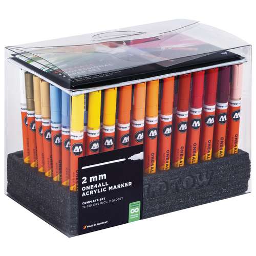 MOLOTOW™ | ONE4ALL™ ACRYLIC MARKER 127HS acrylmarker — 72 + 2-set Complete○  2024 edition 