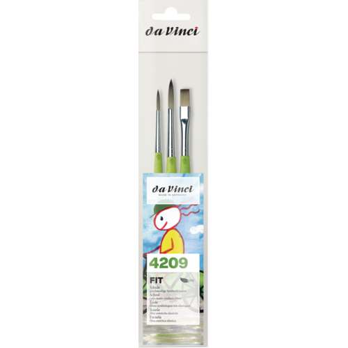 da Vinci | FIT SYNTHETICS 4209 penseel ○ synthetisch haar — 3-set 