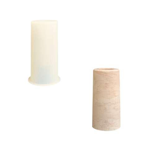 Moule en silicone pour vase à fleurs, strié  
