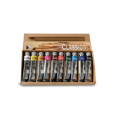 Set de 10 tubes peinture à l'huile Classico Maimeri 