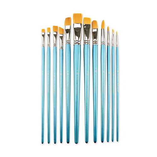 Royal & Langnickel® | Gold Taklon penselen ○ 12-set RSET-9513 — synthetisch haar 