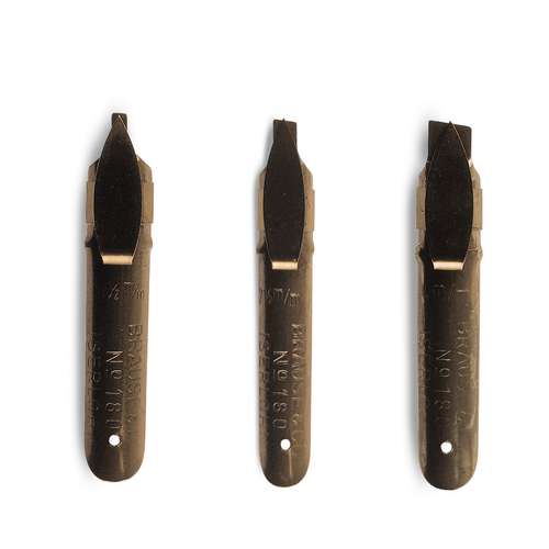 Assortiment de 3 plumes Calligraphie Brause 