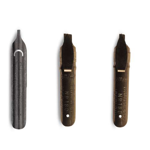 Assortiment de 3 plumes gauchers Brause 