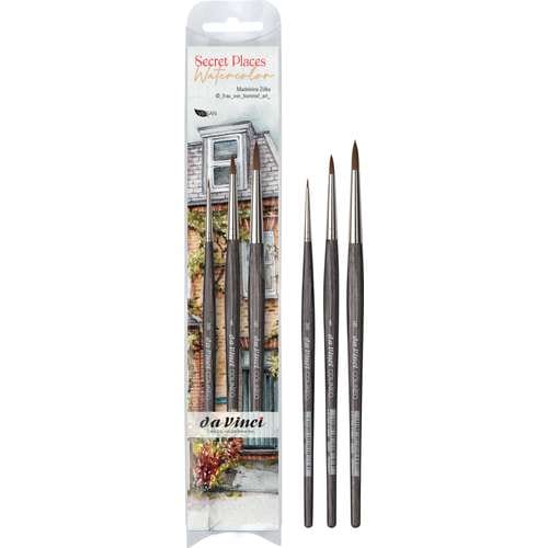Coffret de pinceaux aquarelle série 11747 da Vinci Secret Places 