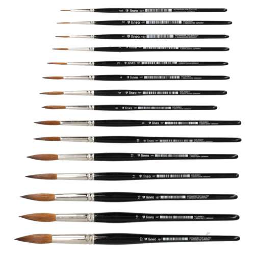 Pinceau trainard pour aquarelle, série 197, Lineo 