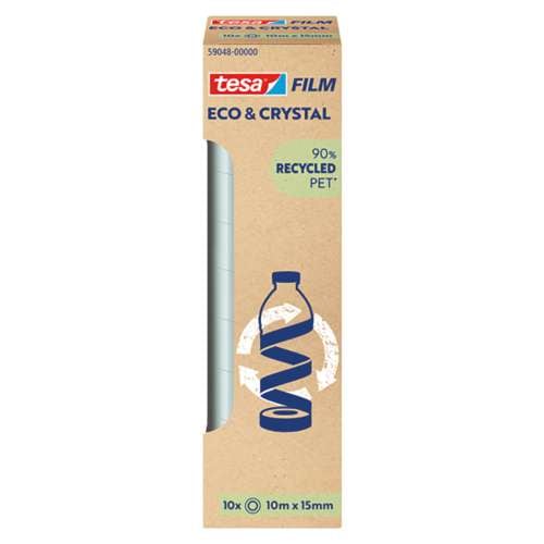 tesa® | FILM ECO & CRYSTAL Adhesive tape — 10 rolls 