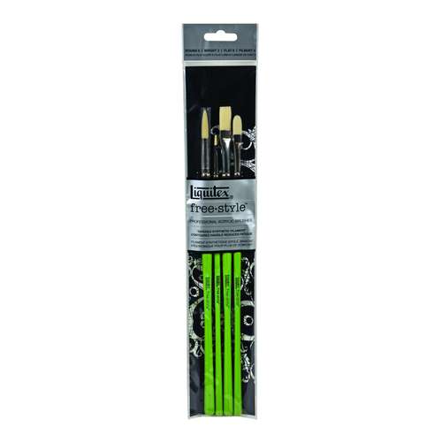 Set de 4 pinceaux acrylique Free Stylie Liquitex 