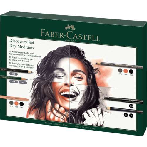 FABER-CASTELL | Dry Mediums — 17-cadeauset Discovery 