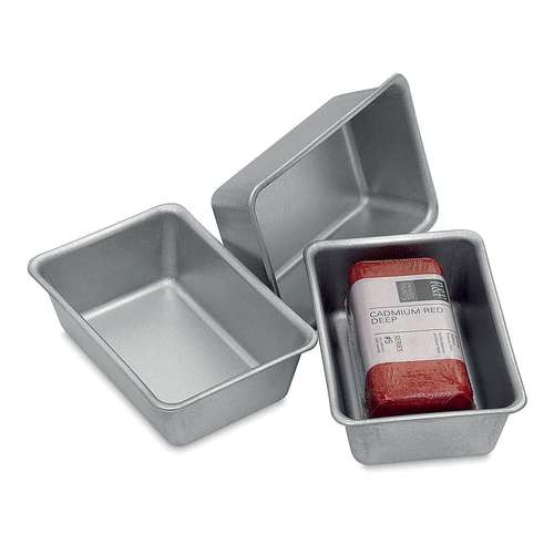 Lot de 3 palettes moules en métal 