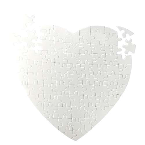 Cléopâtre | Legpuzzel ○ hartvormig — 80 blanco stukjes 