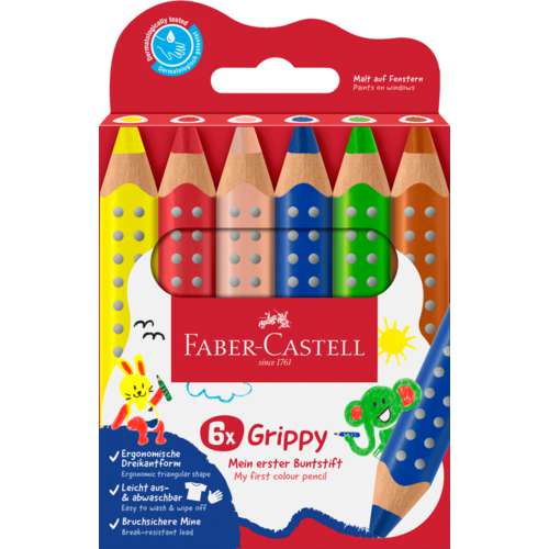 Crayons de couleur Grippy Faber-Castell 