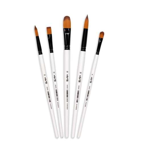 DARWI® | FOR YOU penselen ○ 5-set Medium brushes I — synthetisch haar 