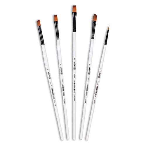 DARWI® | FOR YOU penselen ○ 5-set Thin brushes II — synthetisch haar 