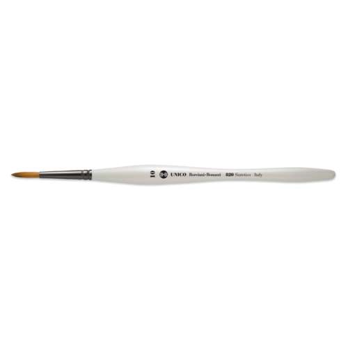 Pinceau Unico Sintetico fibre Brun Flamme pointe ronde, série 820 Borciani e Bonazzi 