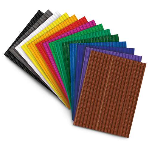 Cartons ondulés de couleur 