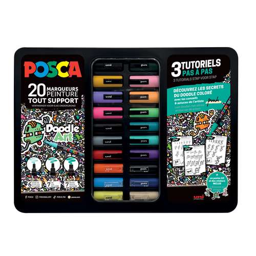 Set de marqueurs uni Posca Doodle Art 