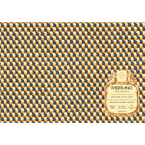 FABRIANO® | BLOCCO PER ARTISTI aquarelblok — grana fina = fijngekornd (3)