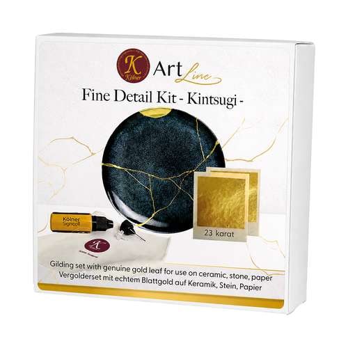 Kölner Fine Detail Set Applikator Blattgold Tuch 