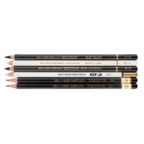 Set de 5 crayons Toison d'Or Gioconda Techniques sèches Koh-I-Noor 