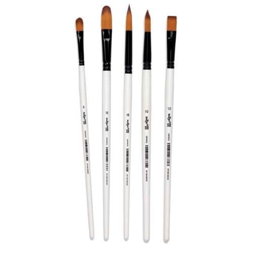 DARWI® | FOR YOU penselen ○ 5-set Medium brushes II — synthetisch haar 