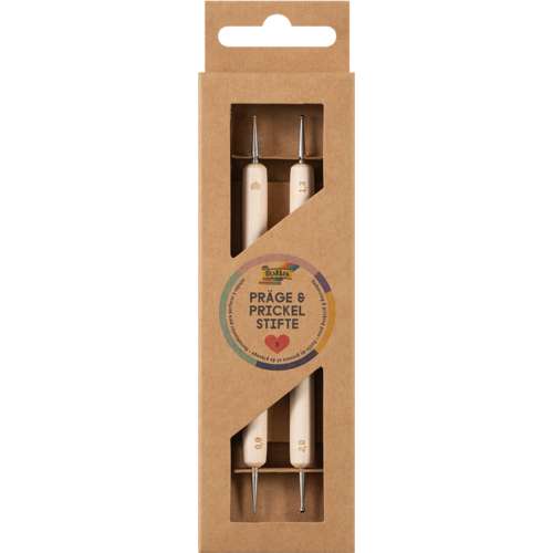 Lot de 2 double-pointes à gaufrer et à embosser Folia (2)