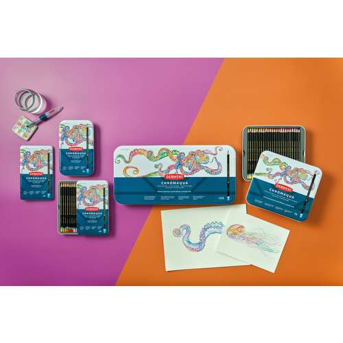 Coffrets de crayons de couleur Chromaqua Derwent (6)
