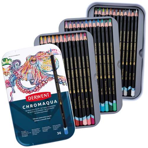 Coffrets de crayons de couleur Chromaqua Derwent (2)